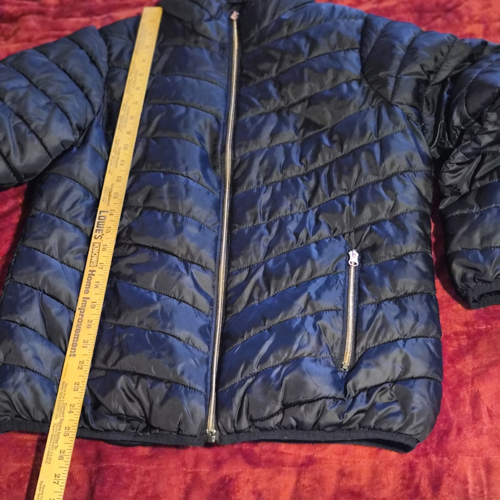 Womens Blue Puffer Jacket